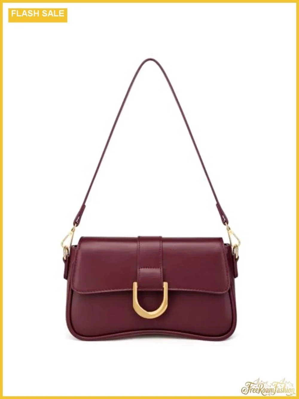 Small Hobo Shoulder Bag Underarm Purse for Women Vegan Leather Retro Clutch